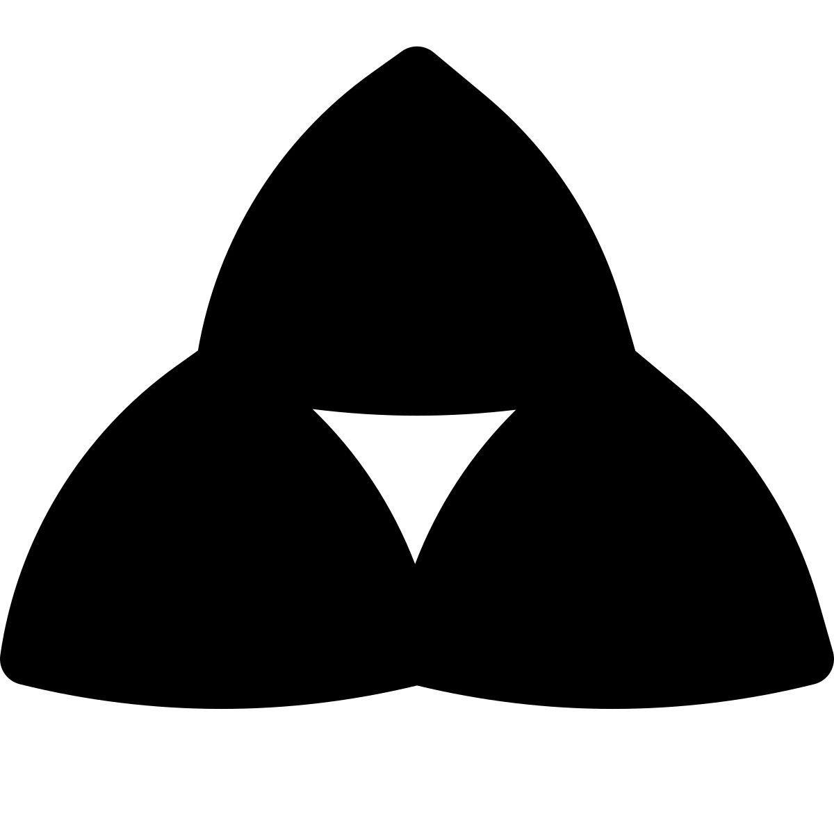 puffy filled style triforce icon