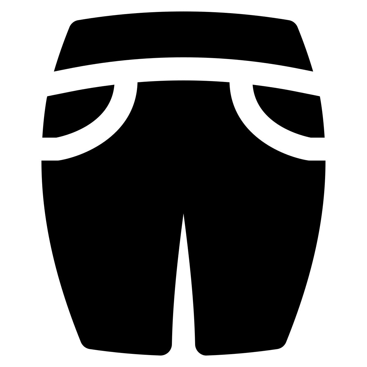 puffy filled style pantaloni icon