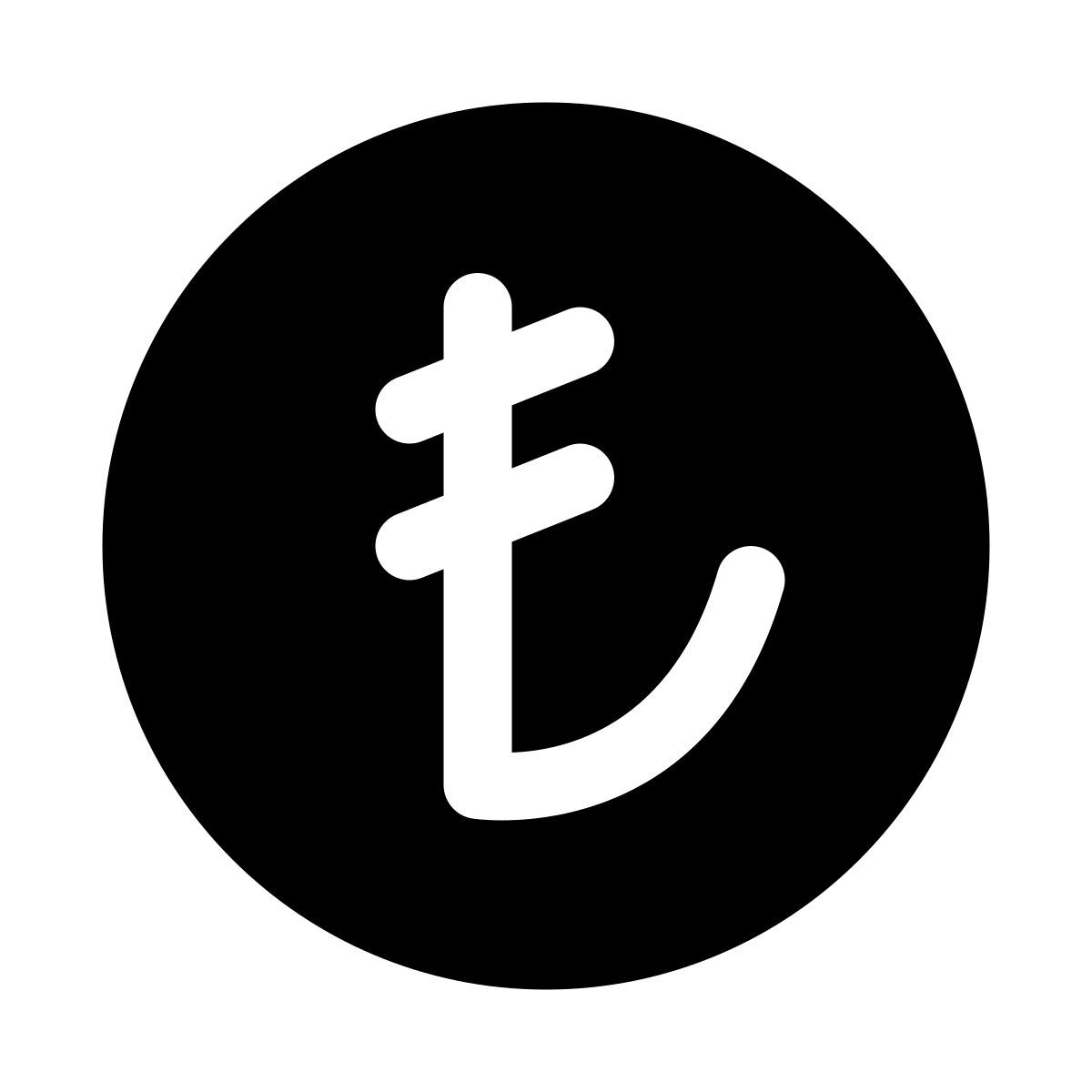 puffy filled style トルコリラ icon