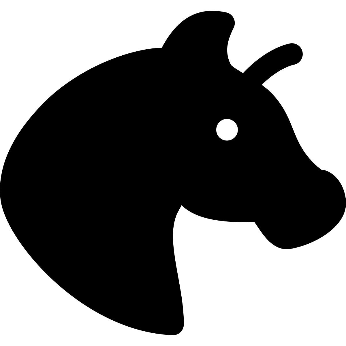 puffy filled style unicornio icon