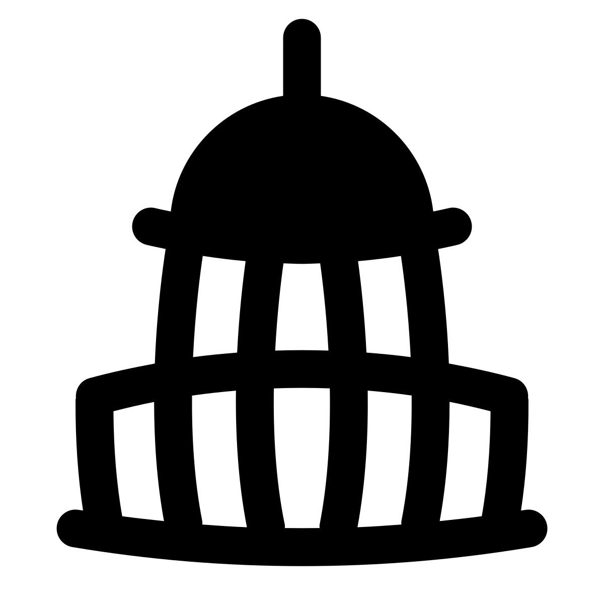 puffy filled style us kapitol icon