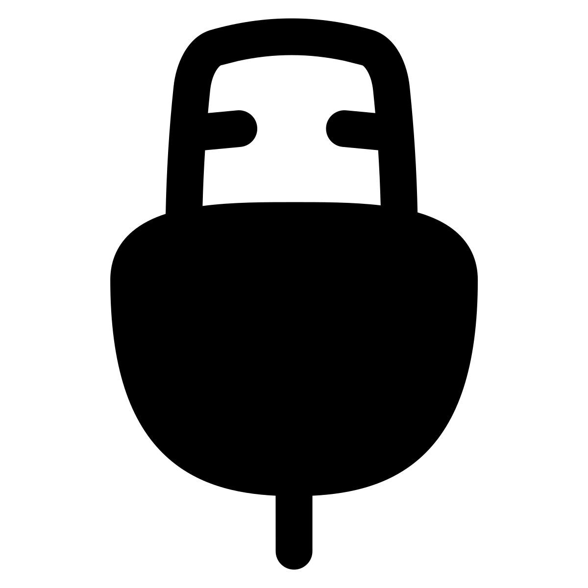 puffy filled style usb 2 icon
