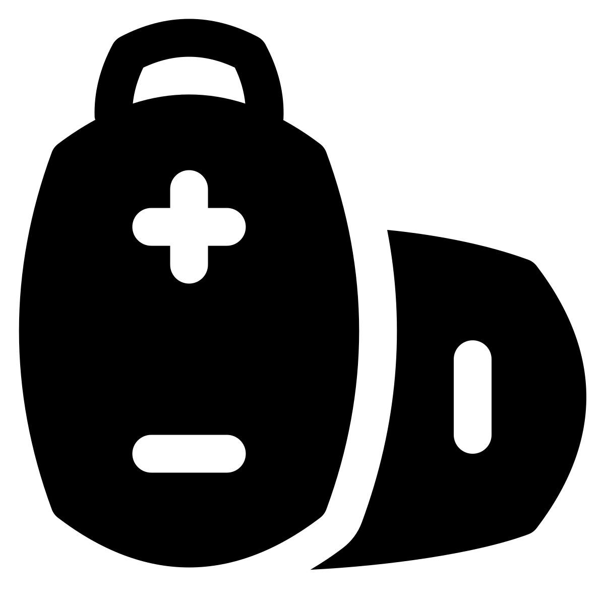 puffy filled style bateria inútil icon