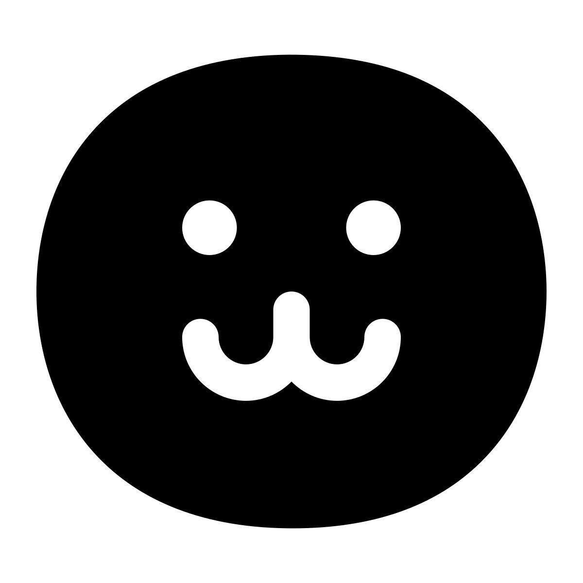 puffy filled style uwu emoji icon