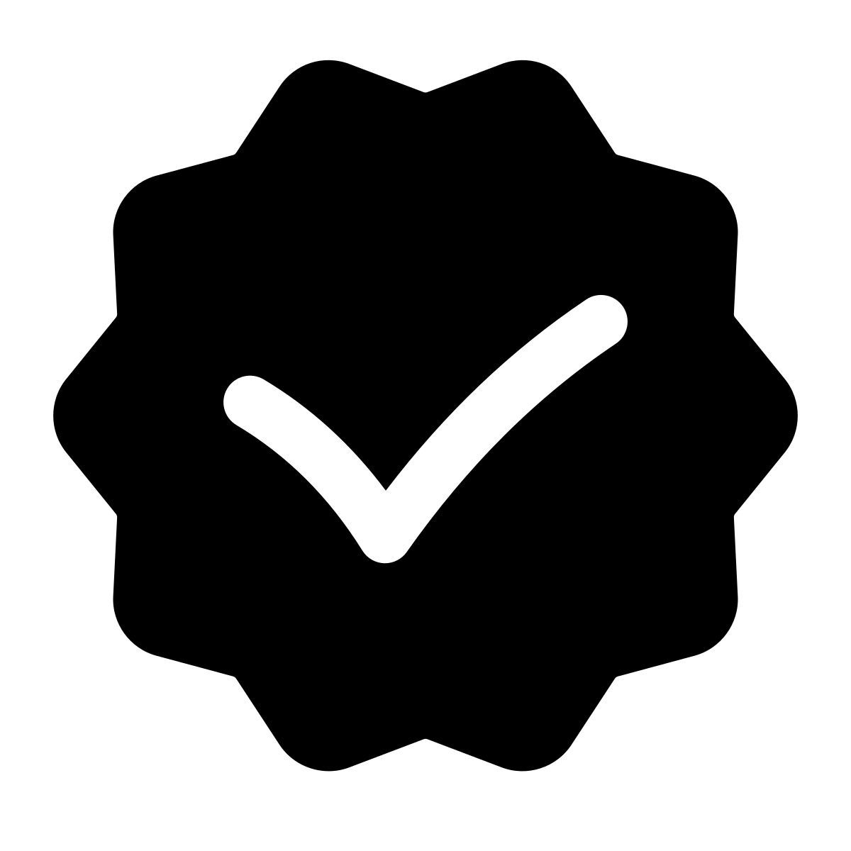 puffy filled style verificado icon