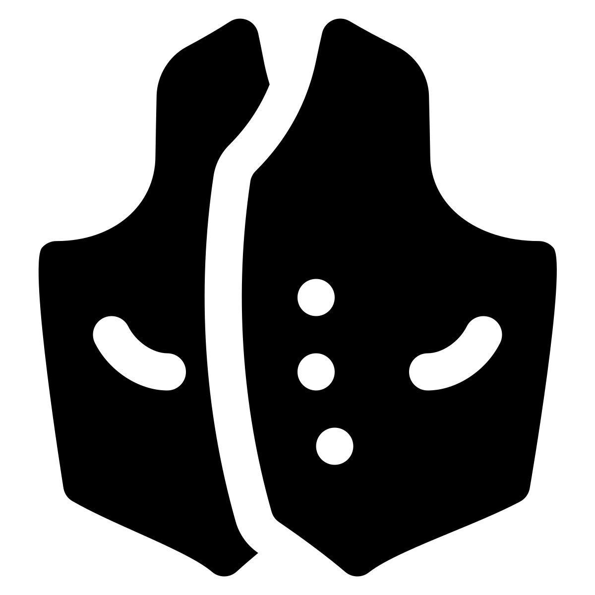 puffy filled style chaleco icon