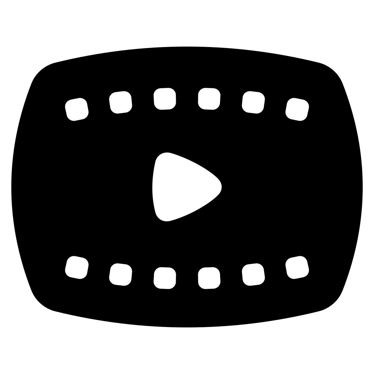 puffy filled style 비디오 플레이어 icon