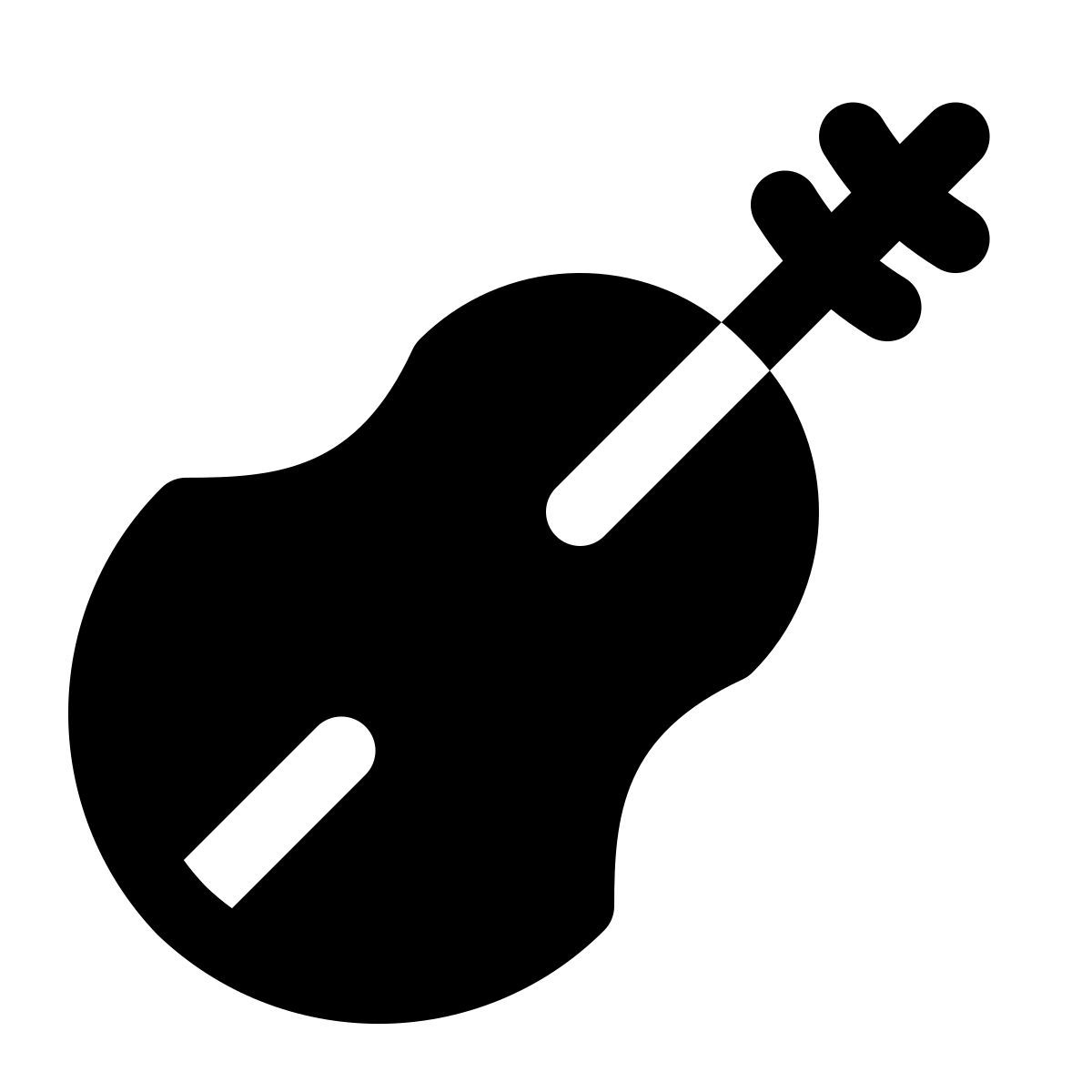 puffy filled style violon icon