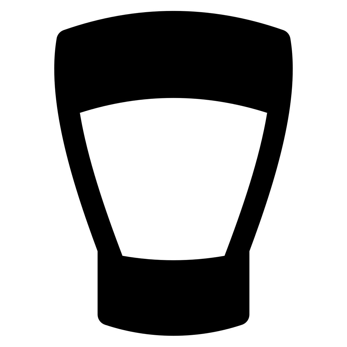puffy filled style wodkaglas icon
