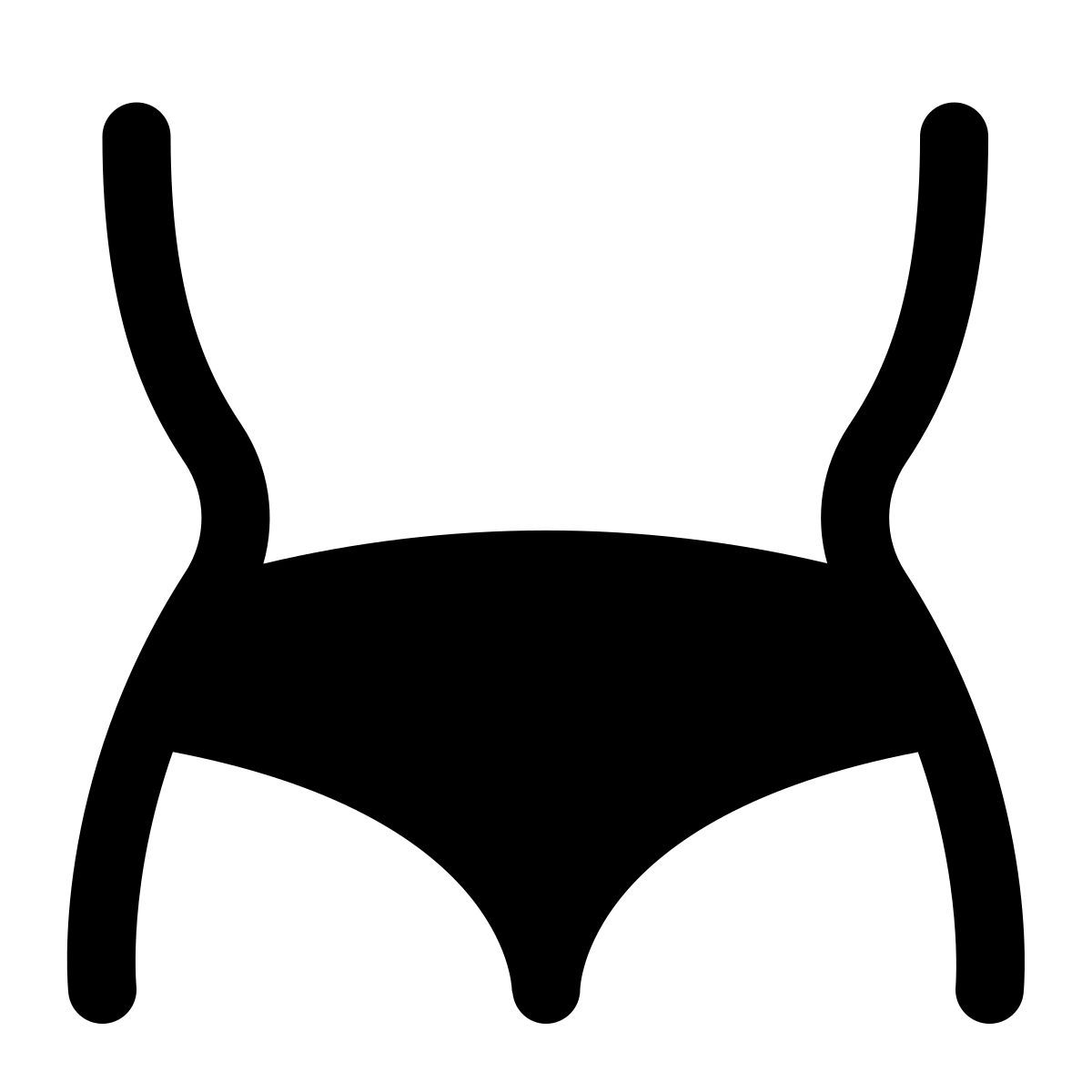 puffy filled style waist icon