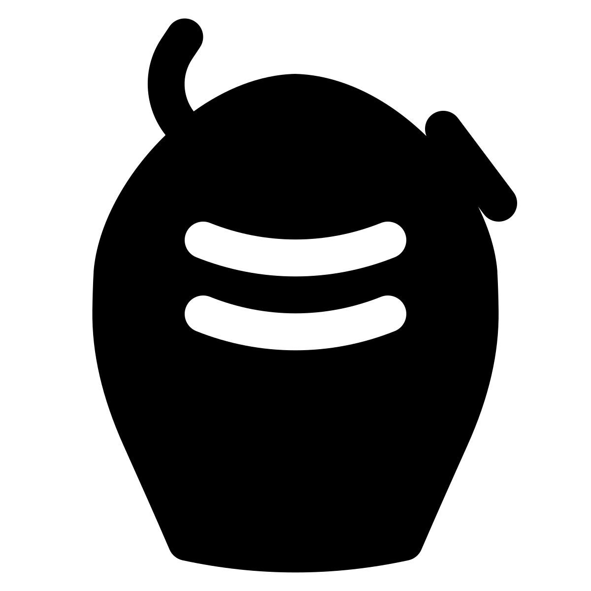 puffy filled style walkie talkie icon