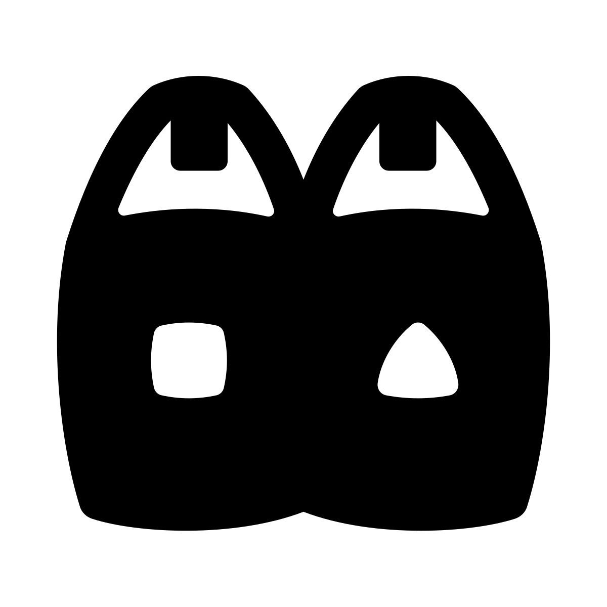 puffy filled style separación de basura icon