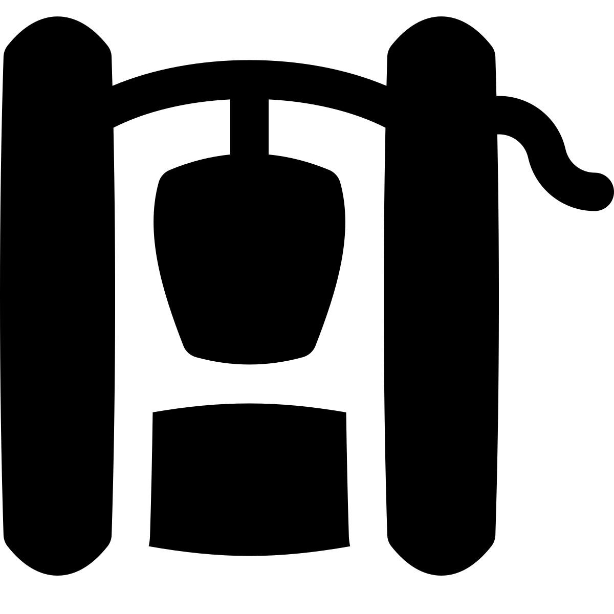 puffy filled style well icon