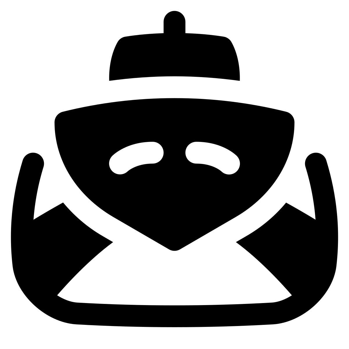 puffy filled style cais icon