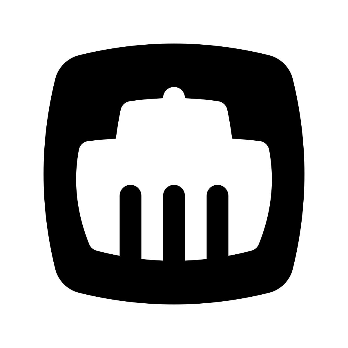 puffy filled style проводная сеть icon
