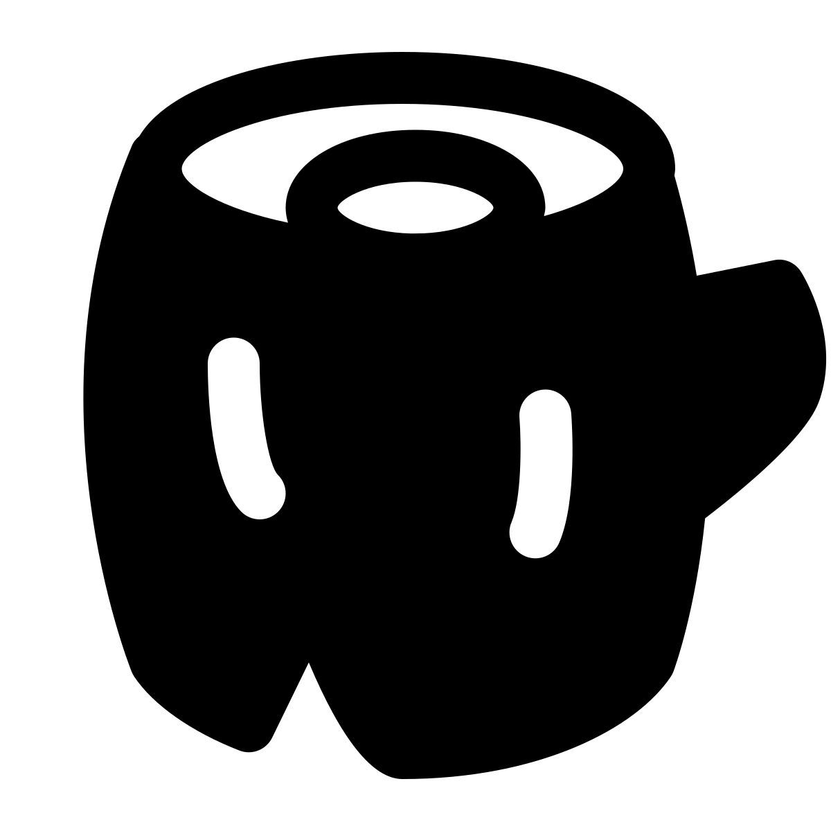 puffy filled style wood icon