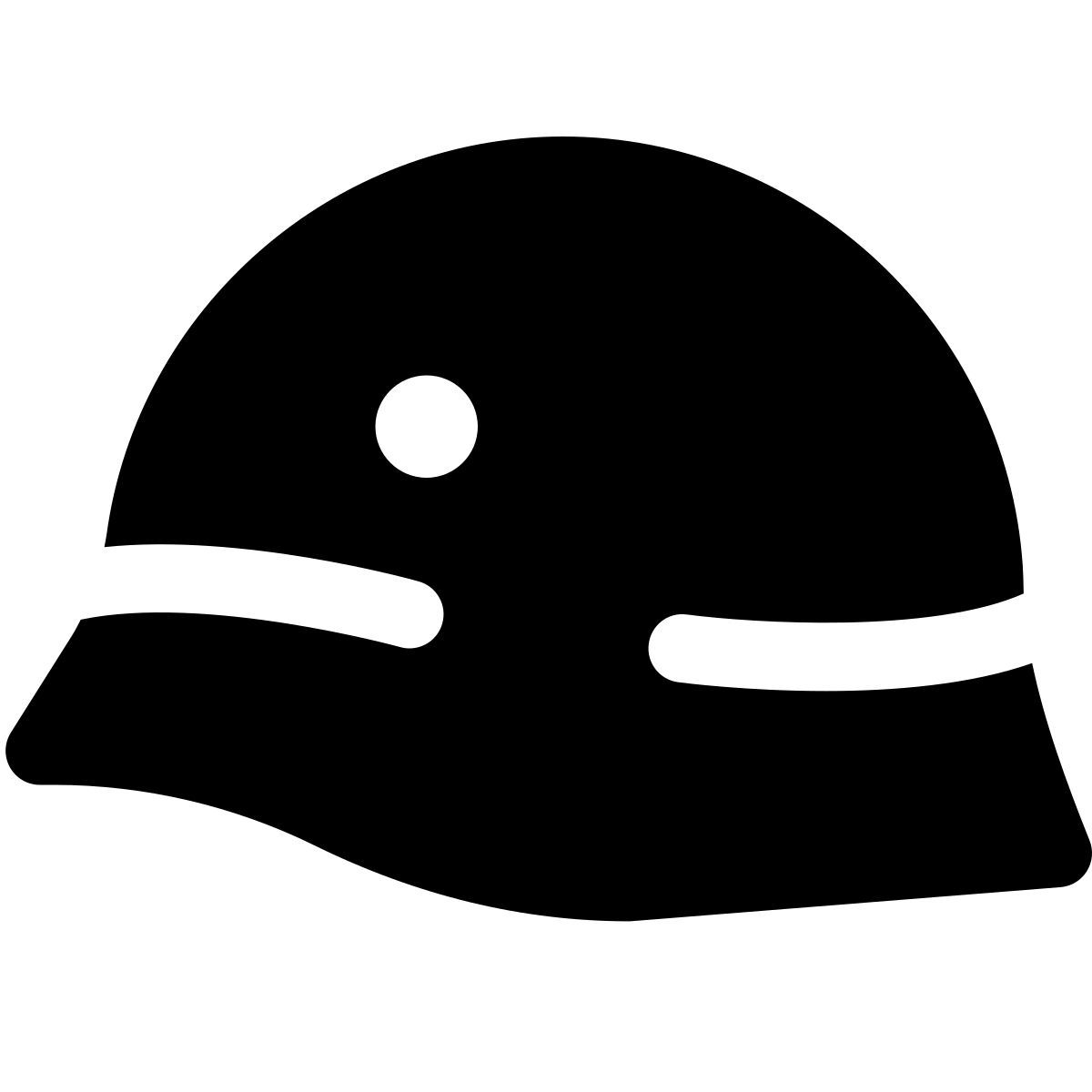 puffy filled style wwi german helmet icon