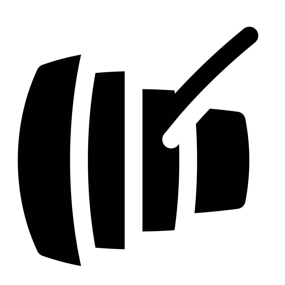 puffy filled style xylophon icon