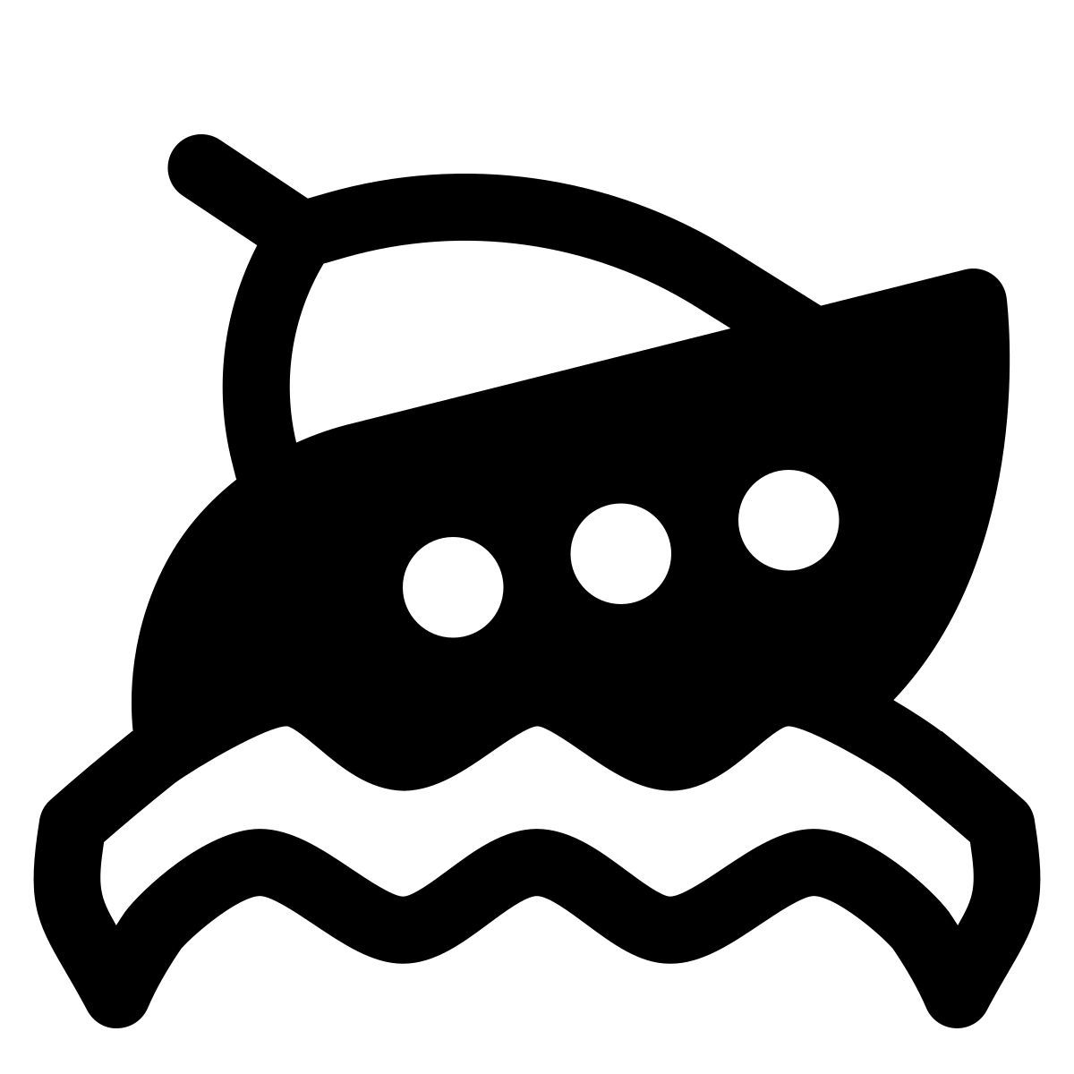 puffy filled style iate icon