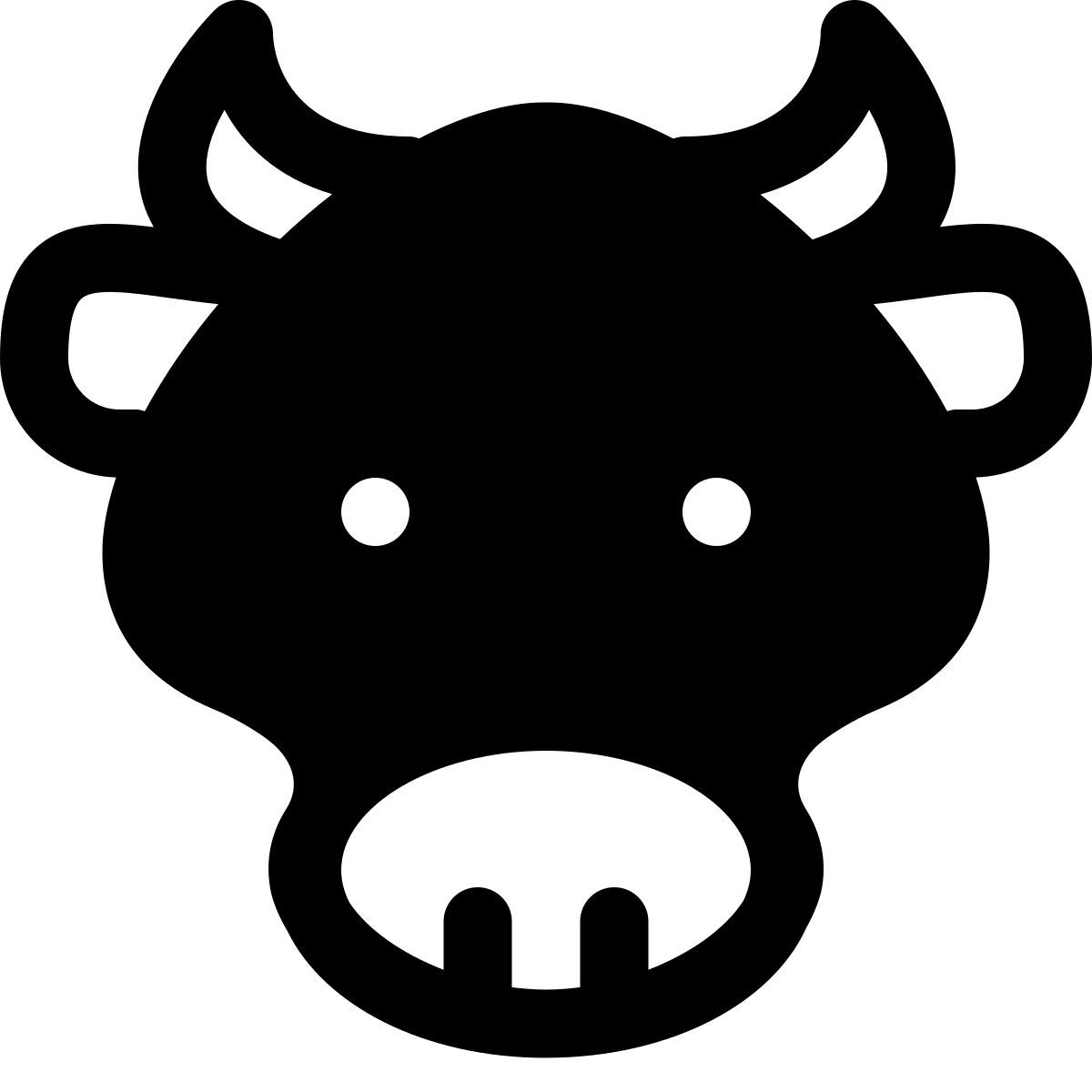 puffy filled style jahr des ochsen icon