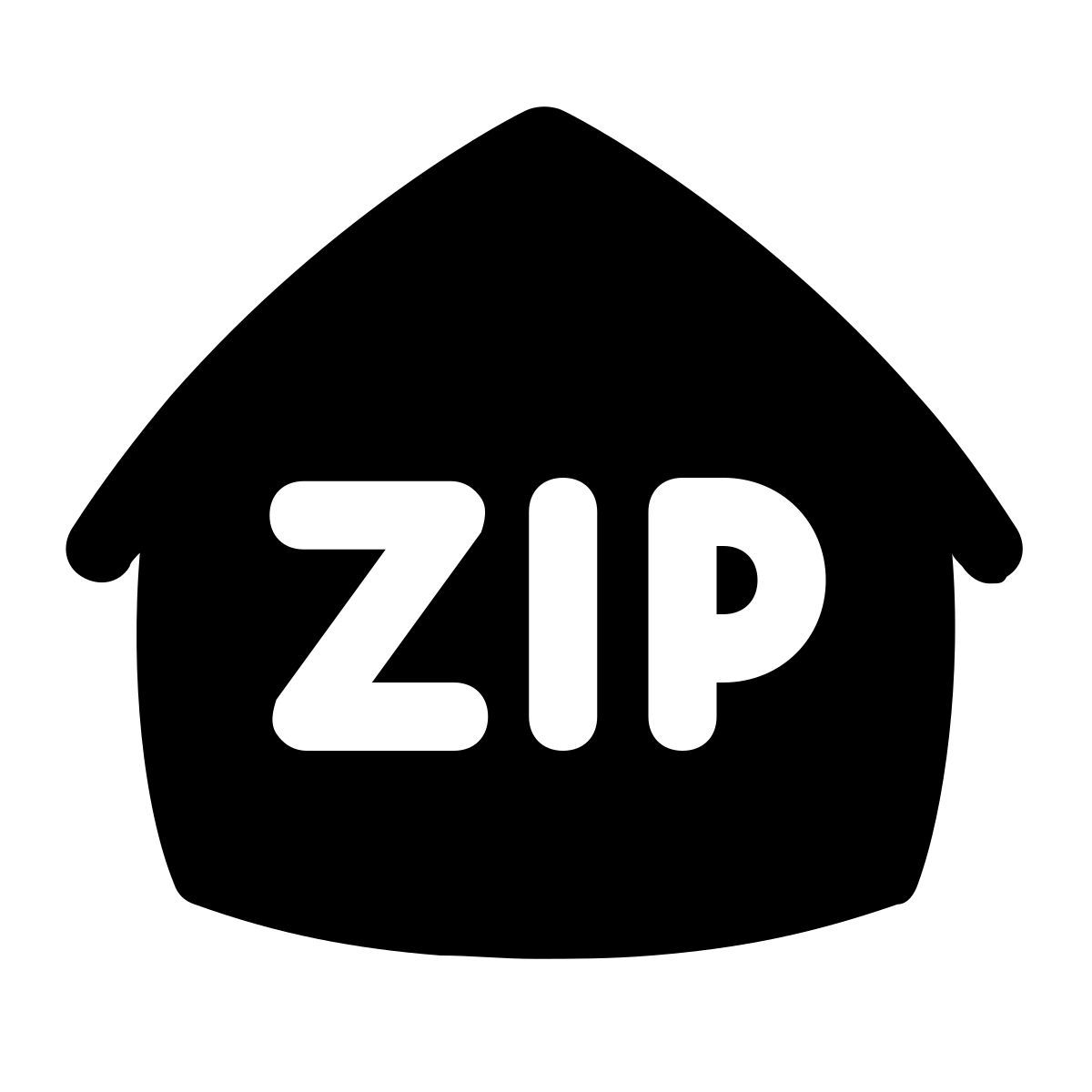 puffy filled style 邮政编码 icon