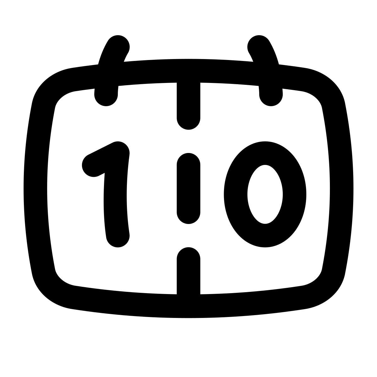 puffy outline style scoreboard icon