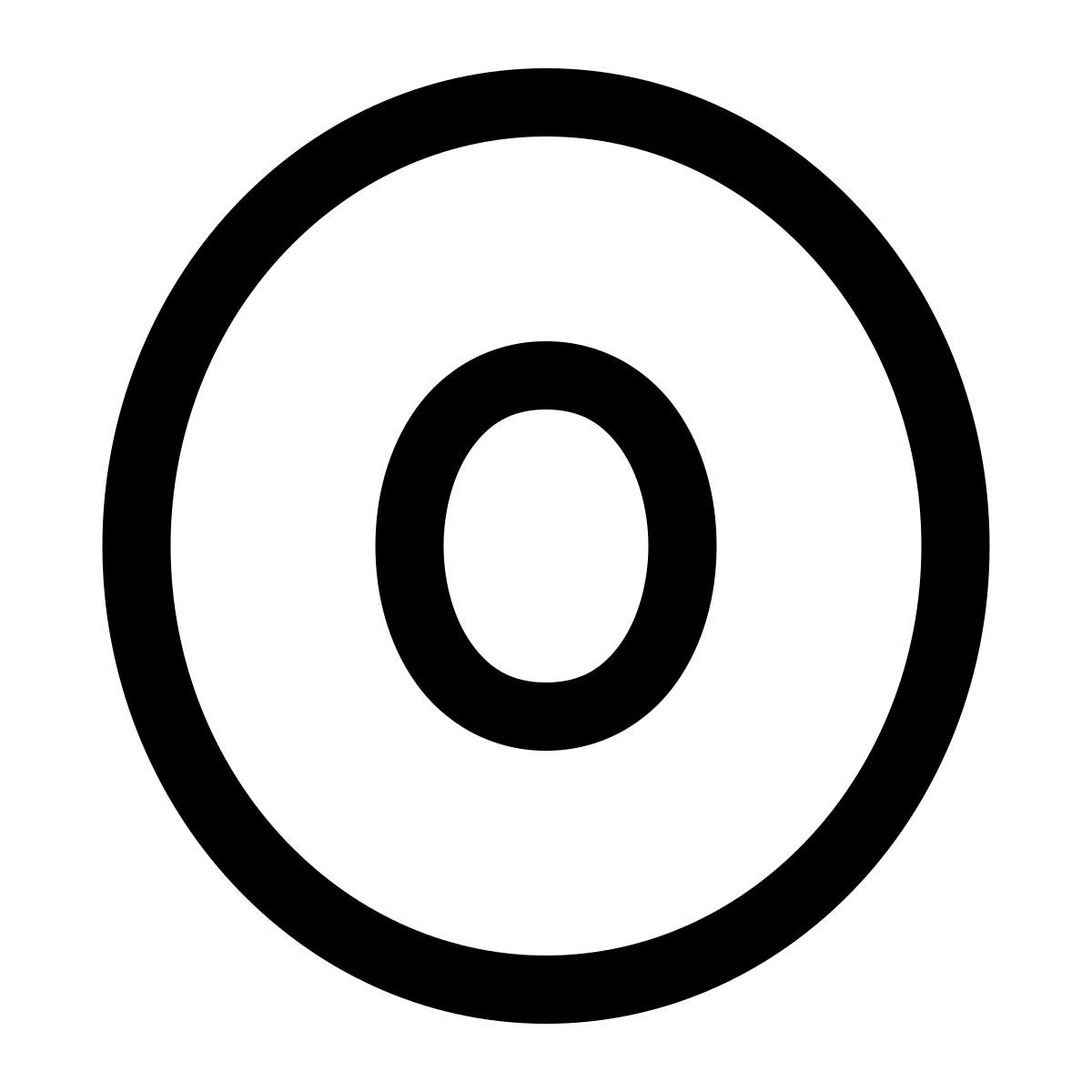 puffy outline style 0 icon