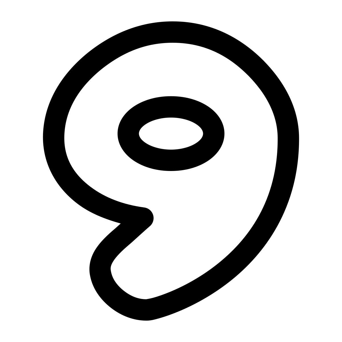 puffy outline style 9 icon