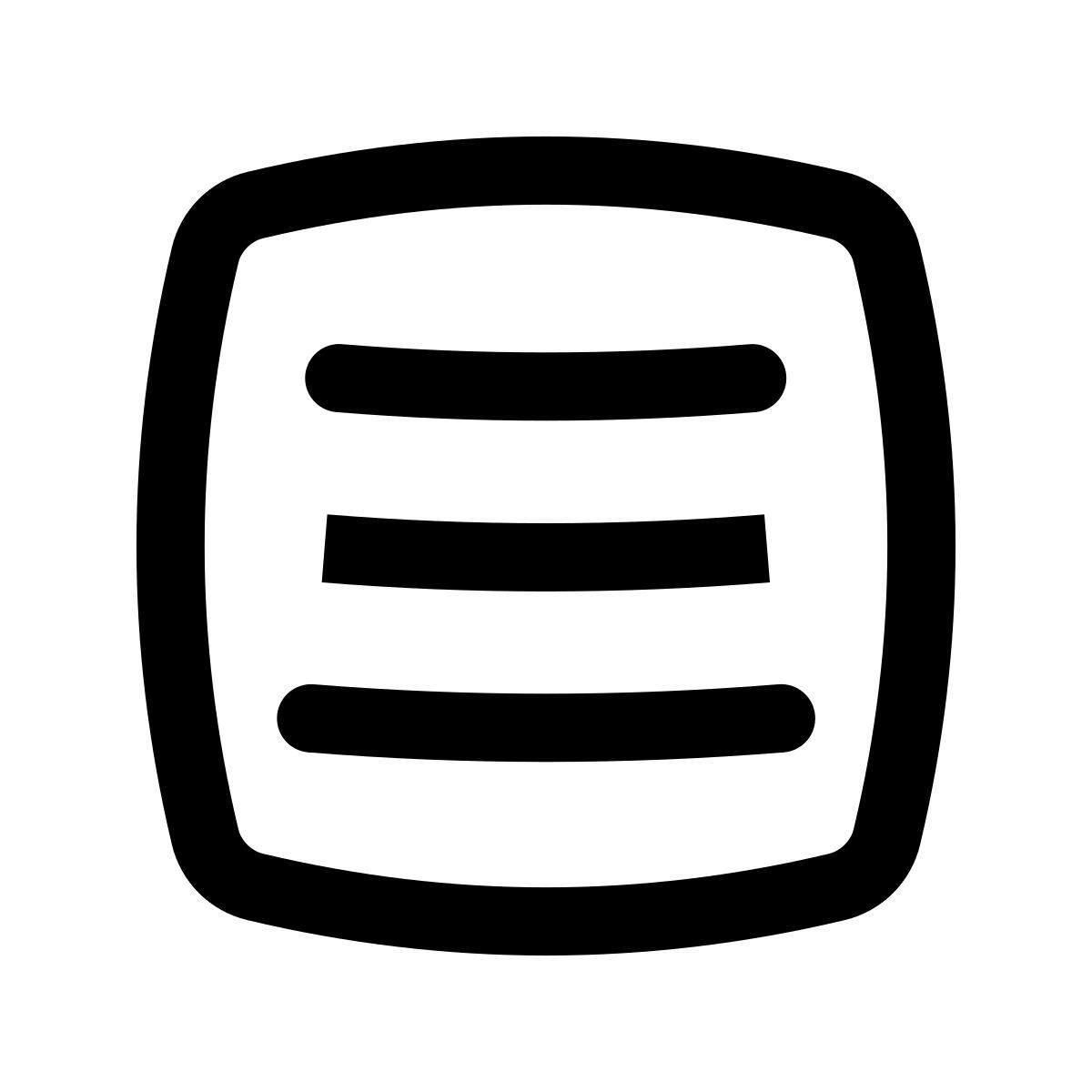 puffy outline style activity feed icon