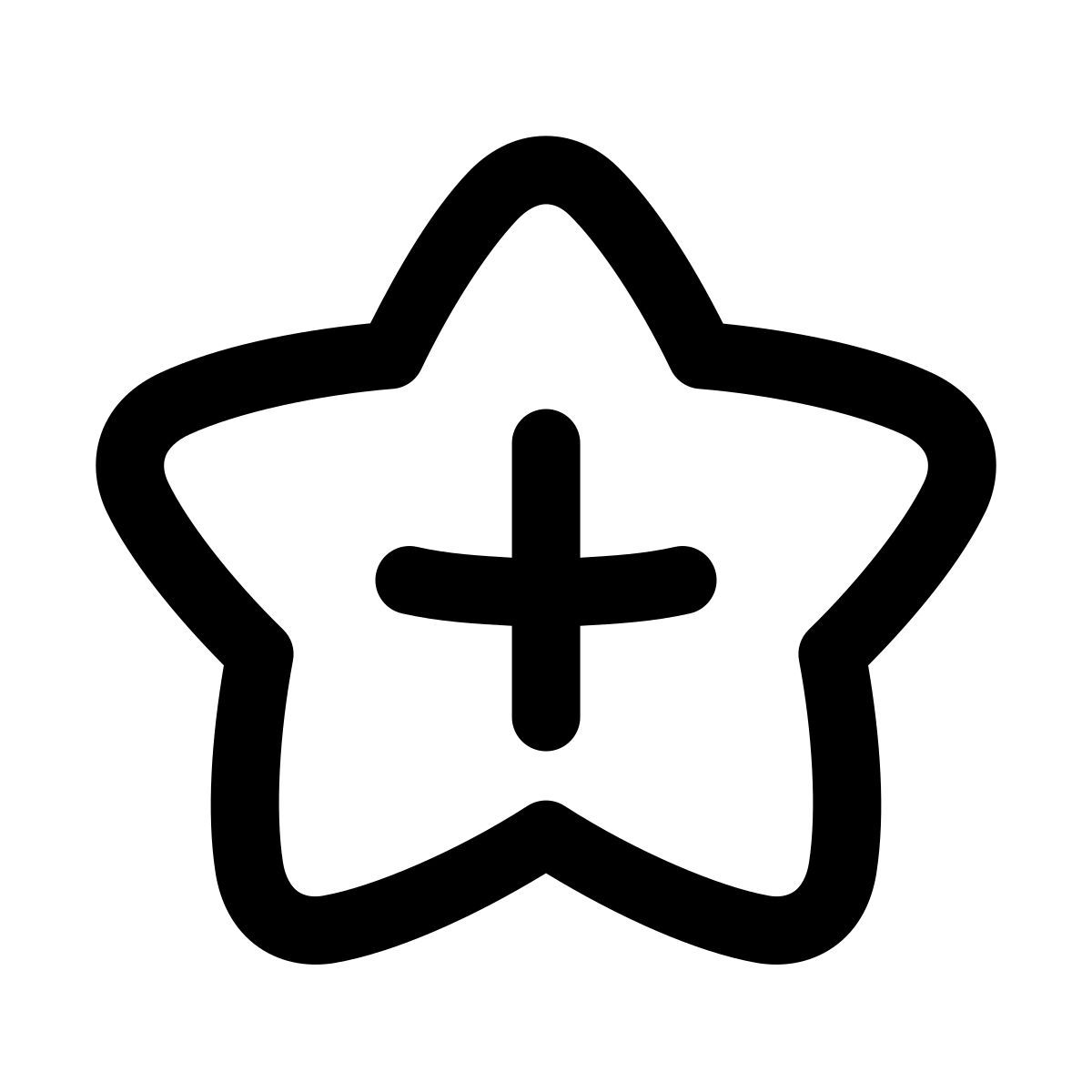 puffy outline style add to favorites icon