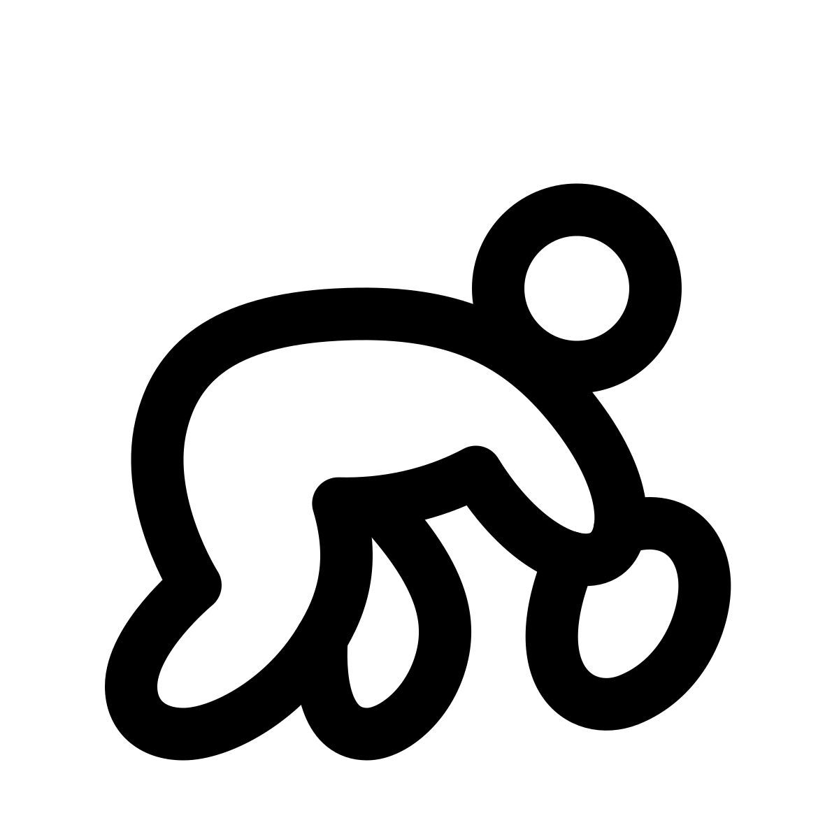 puffy outline style fútbol americano icon