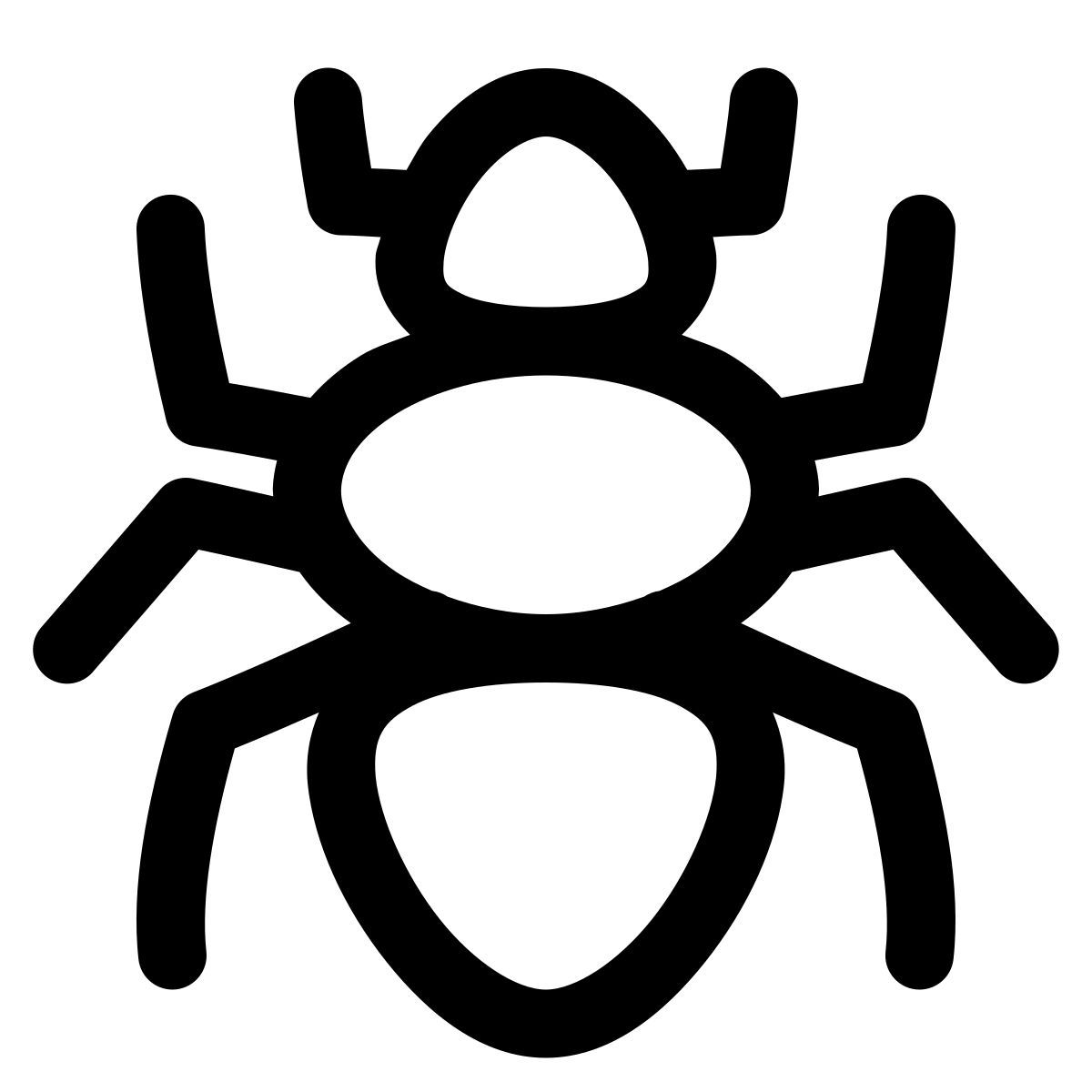 puffy outline style hormiga icon