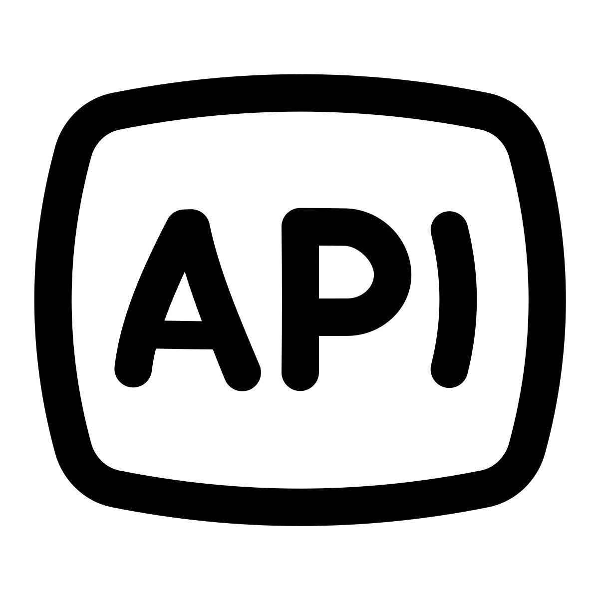 puffy outline style api icon