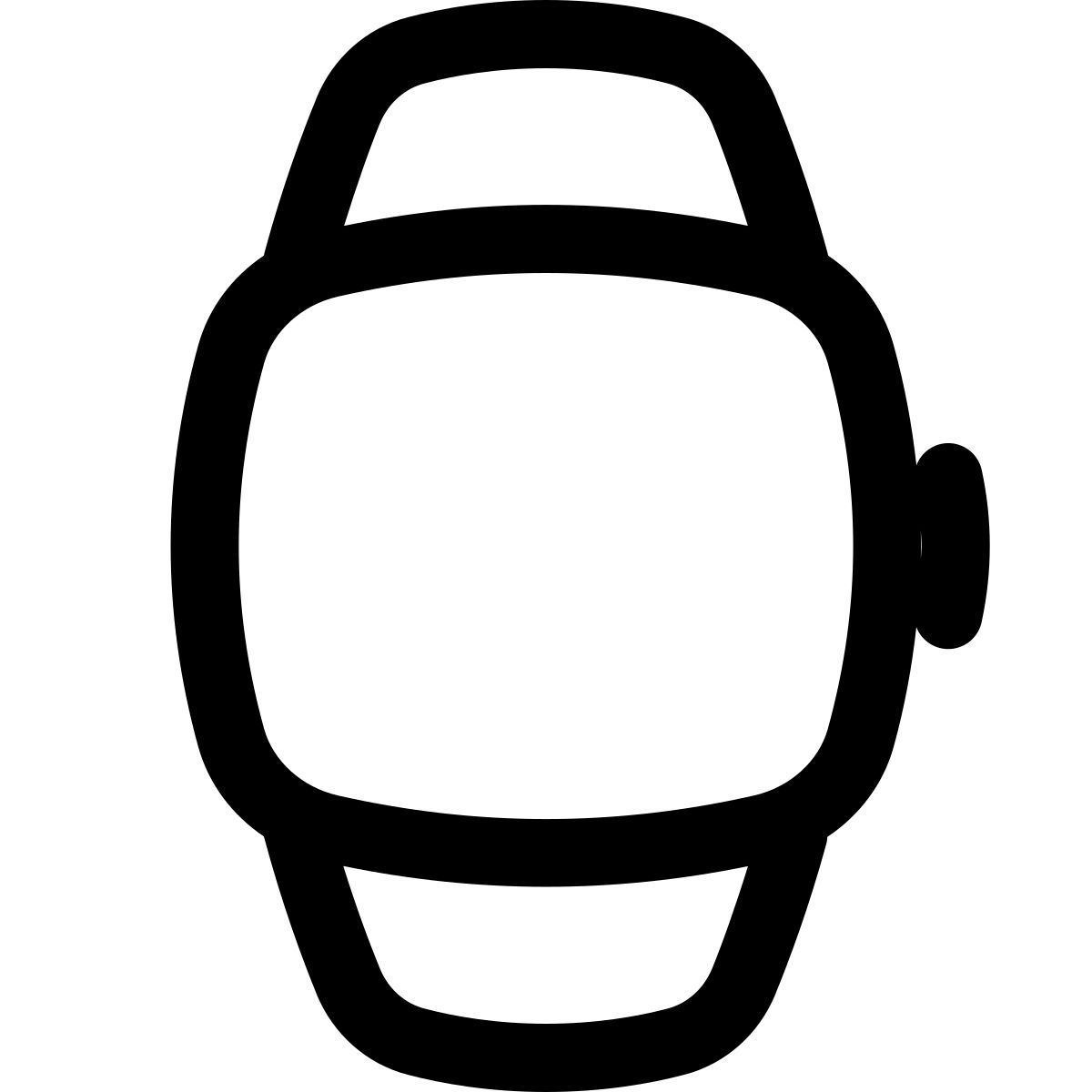 puffy outline style 苹果观察 icon