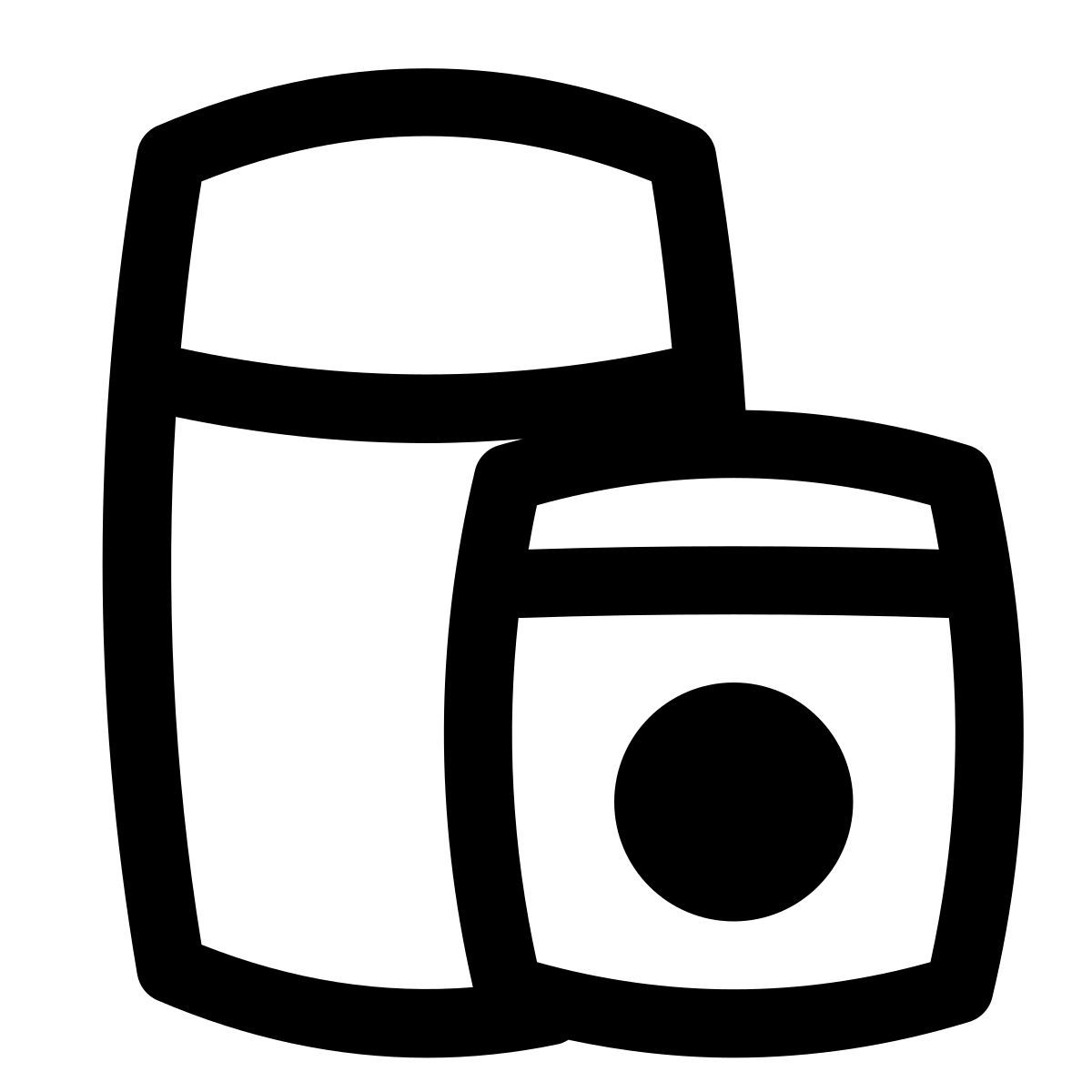 puffy outline style haushaltsgeräte icon