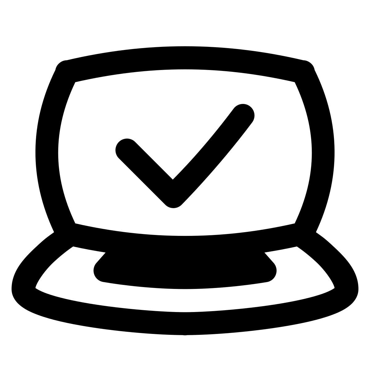 puffy outline style genehmigte lieferung icon