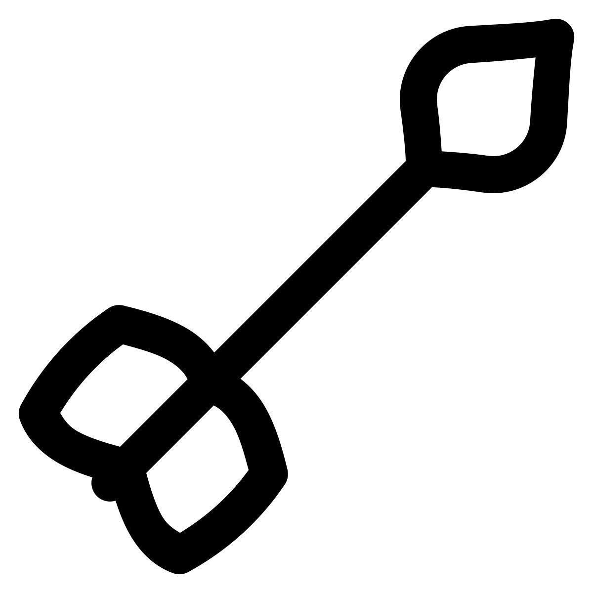 puffy outline style 궁수는 화살표 icon