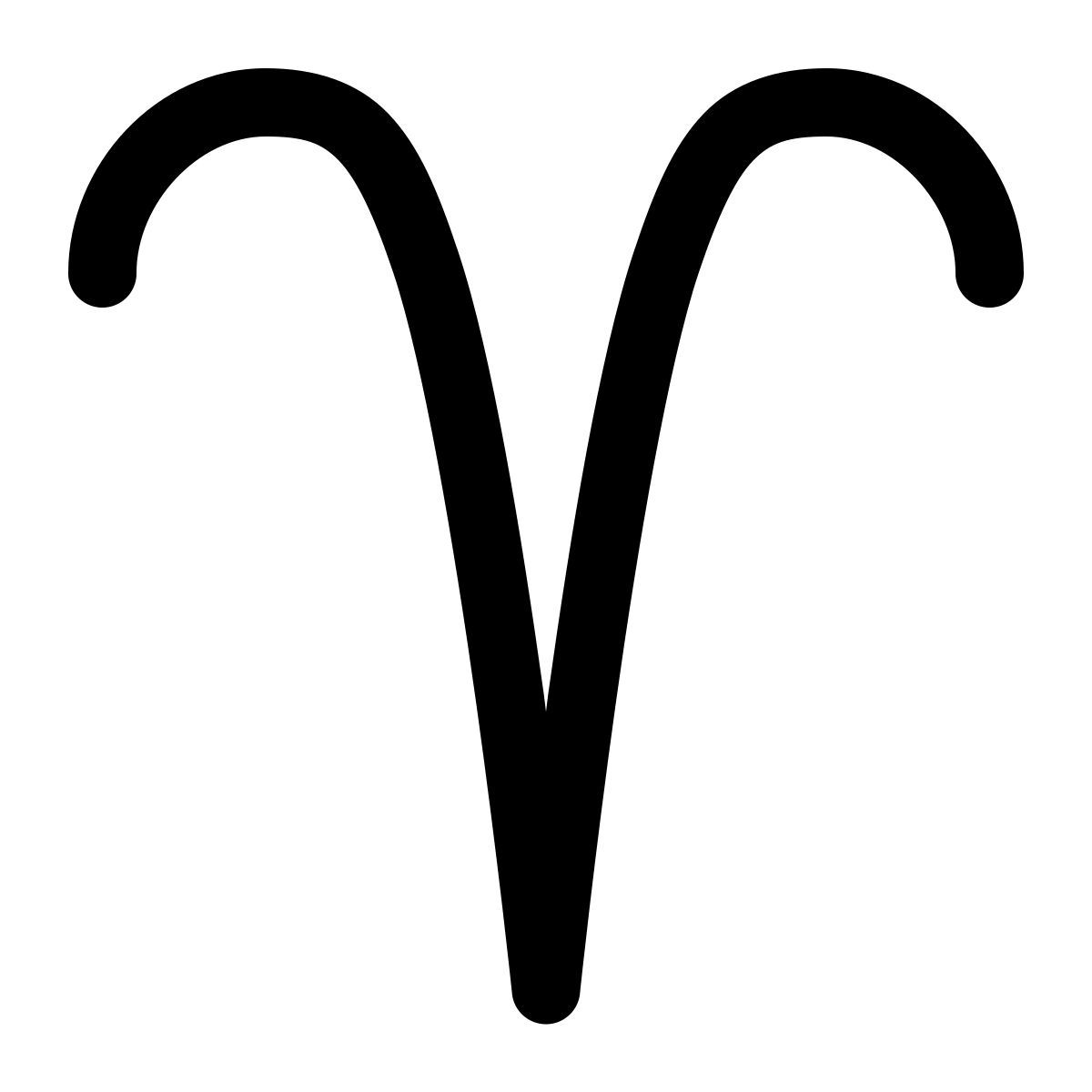 puffy outline style ariete icon