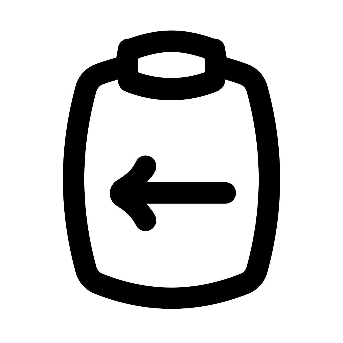 puffy outline style restitution de document icon
