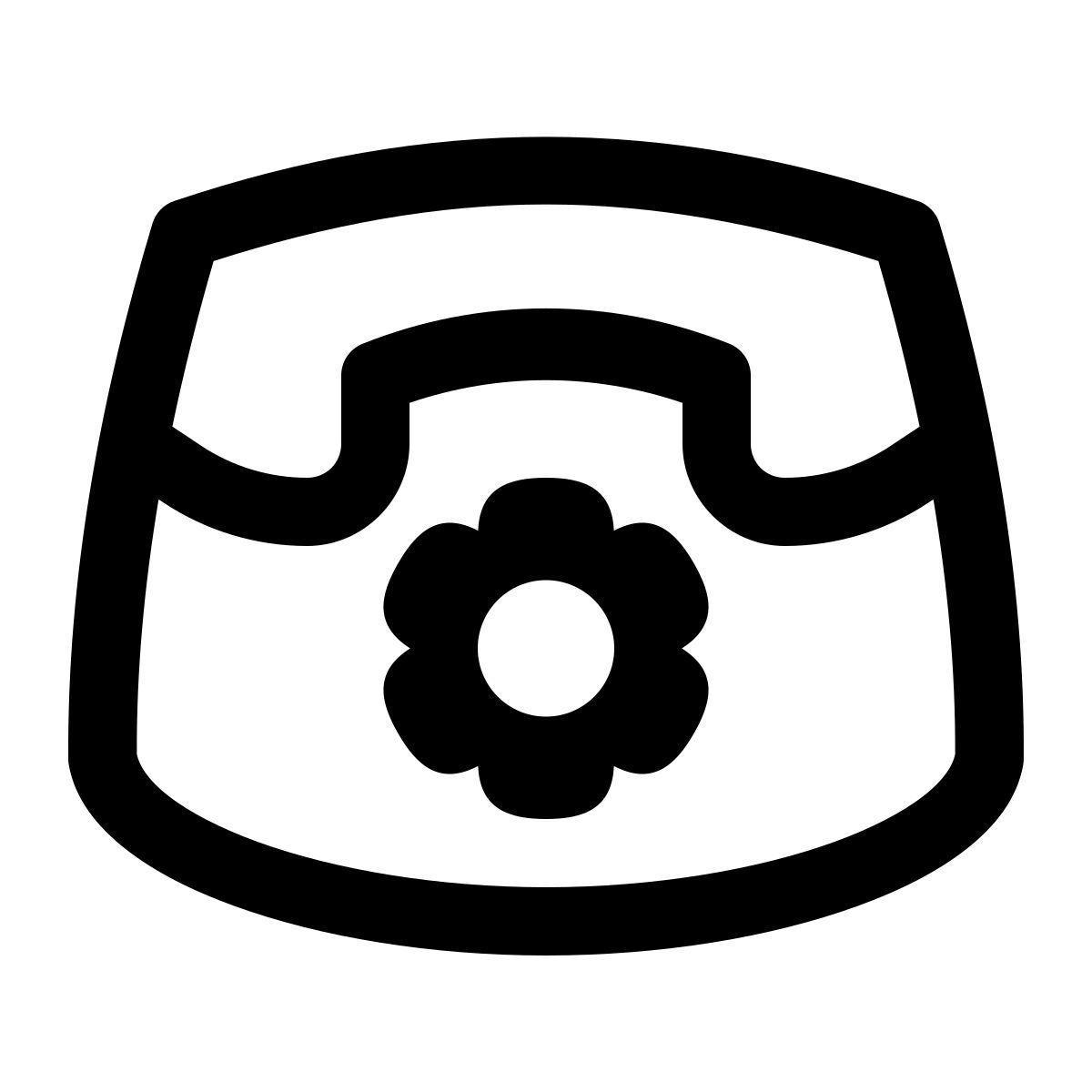 puffy outline style 아기 화장실 icon
