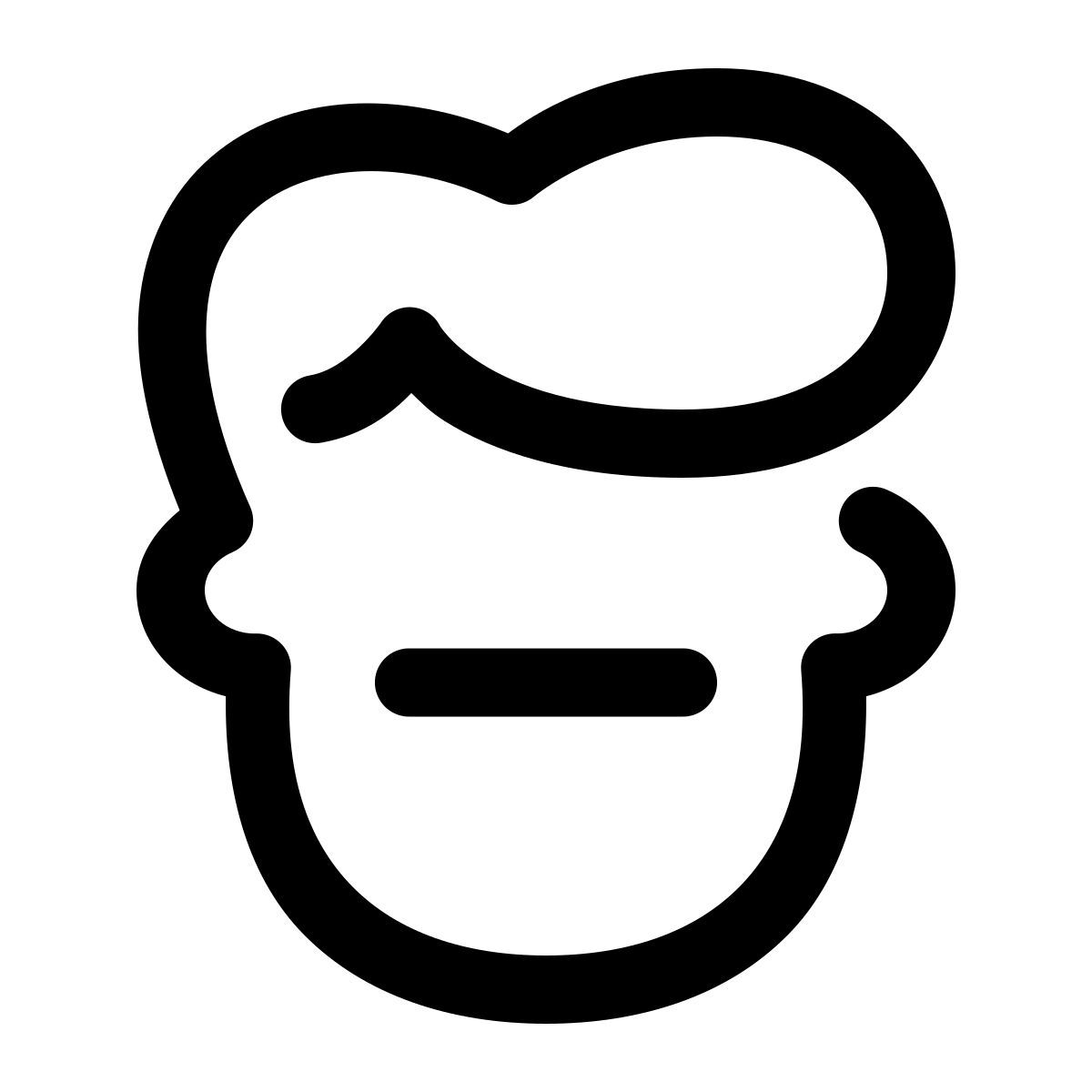 puffy outline style 悪い決定 icon