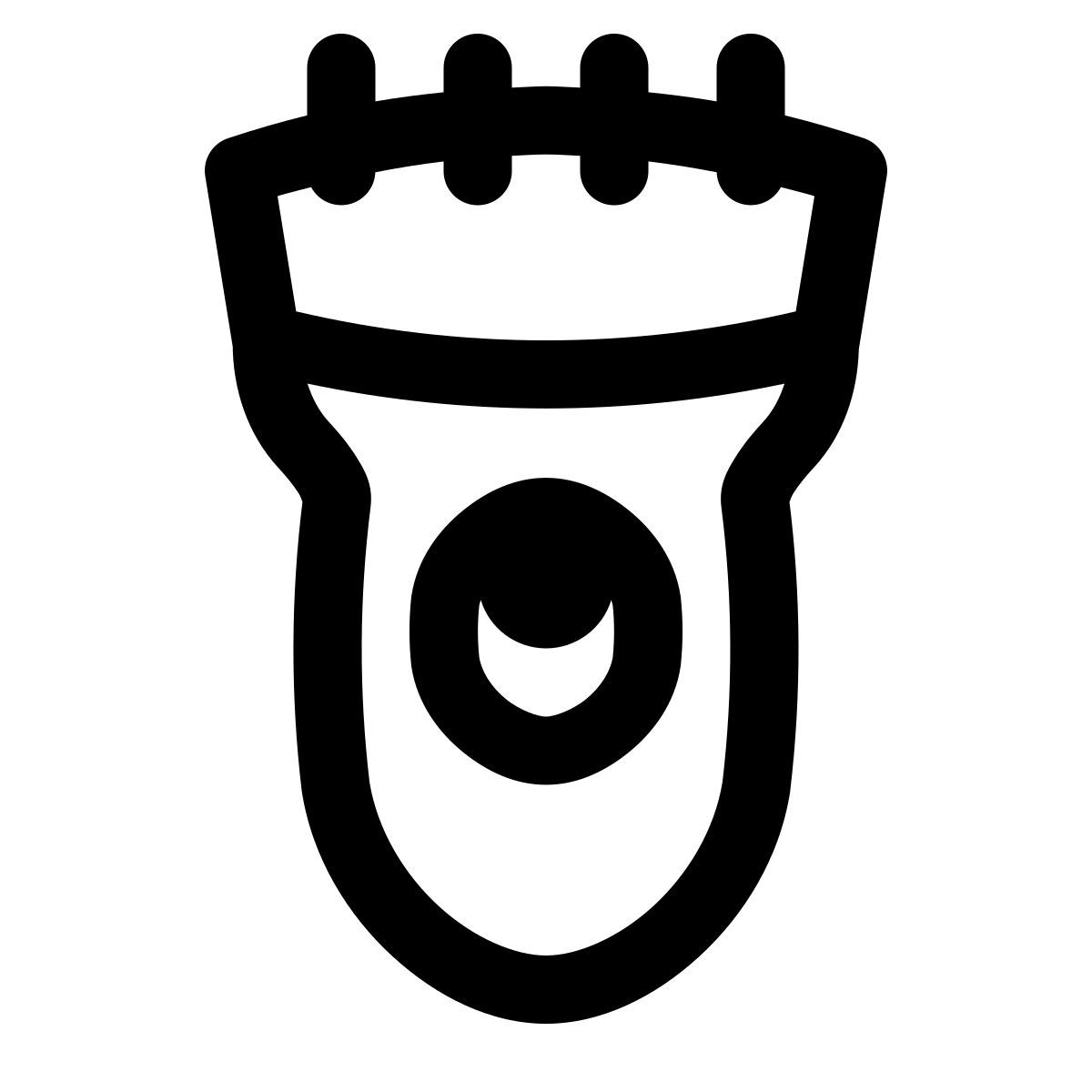 puffy outline style barbeiros clippers icon