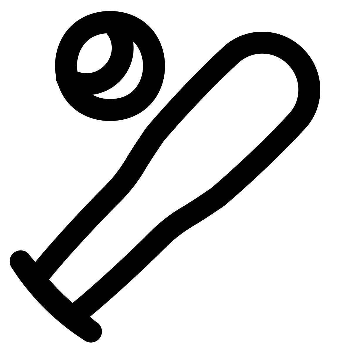 puffy outline style béisbol icon