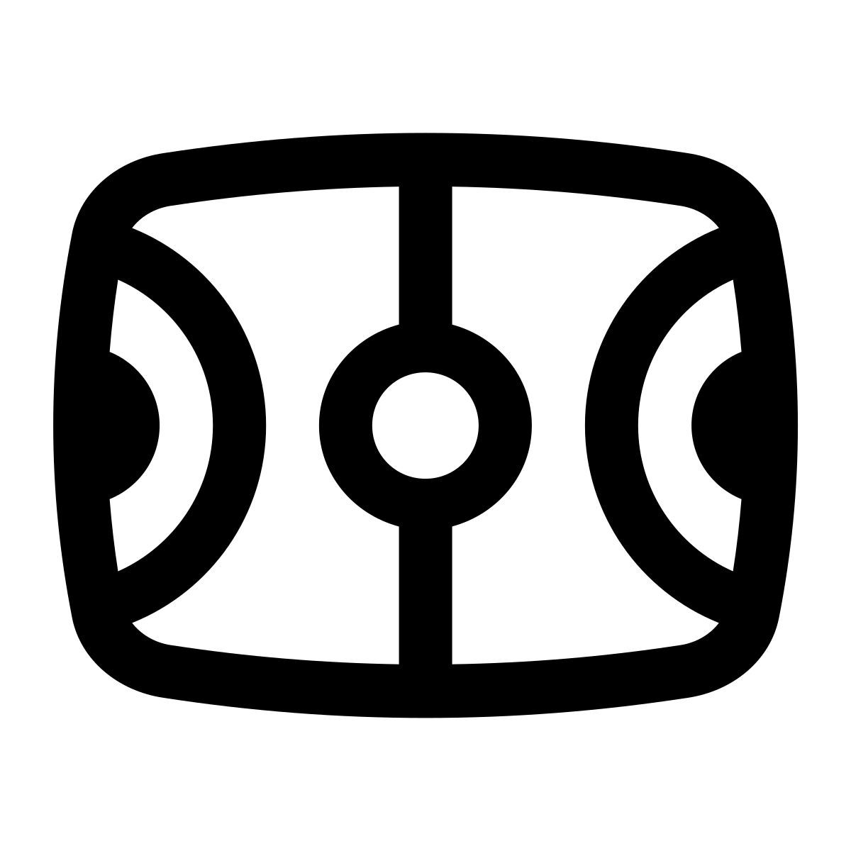 puffy outline style terrain de basket icon