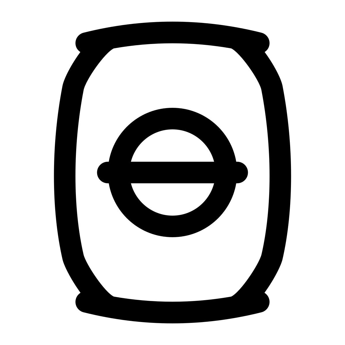 puffy outline style beer can icon