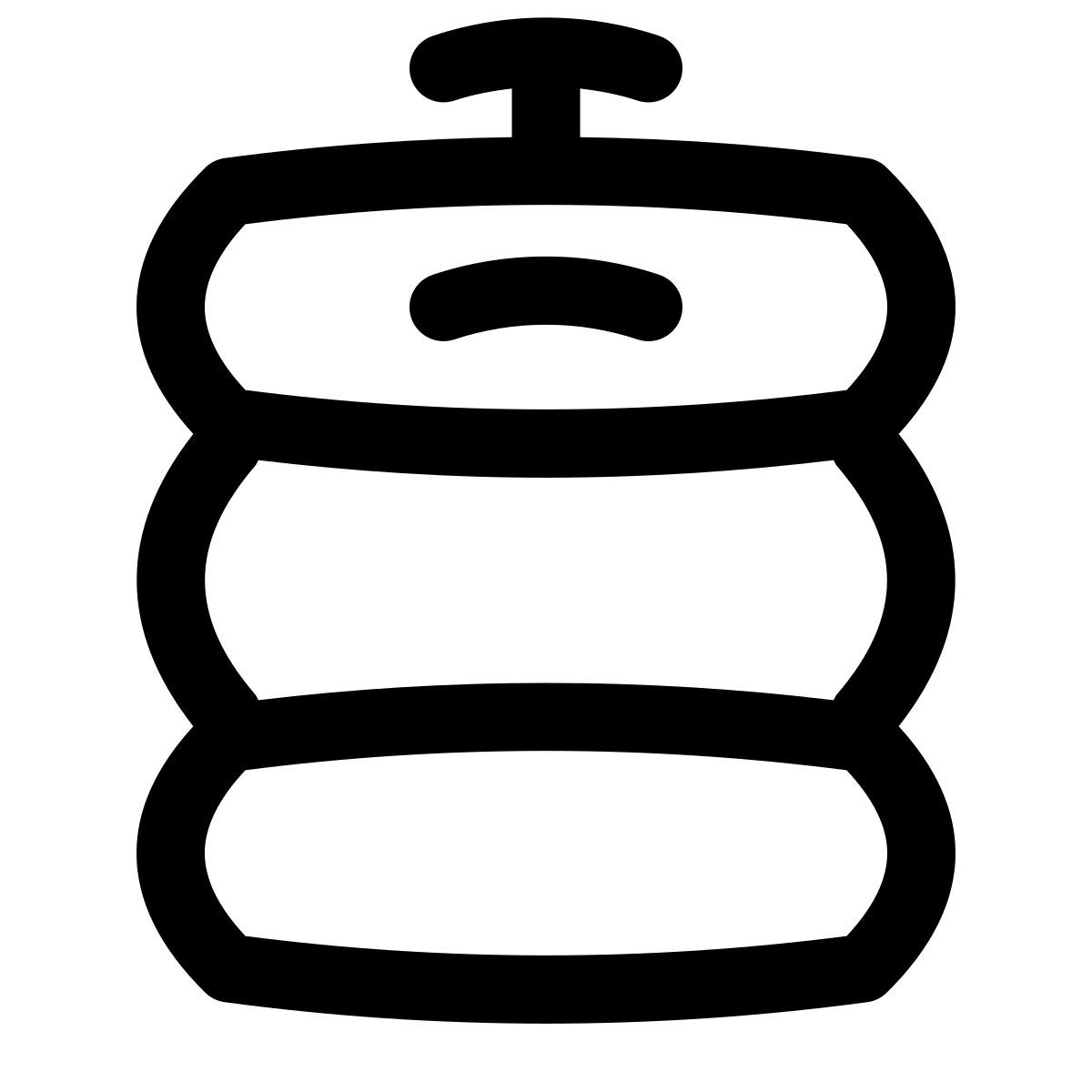 puffy outline style пивной бочонок icon