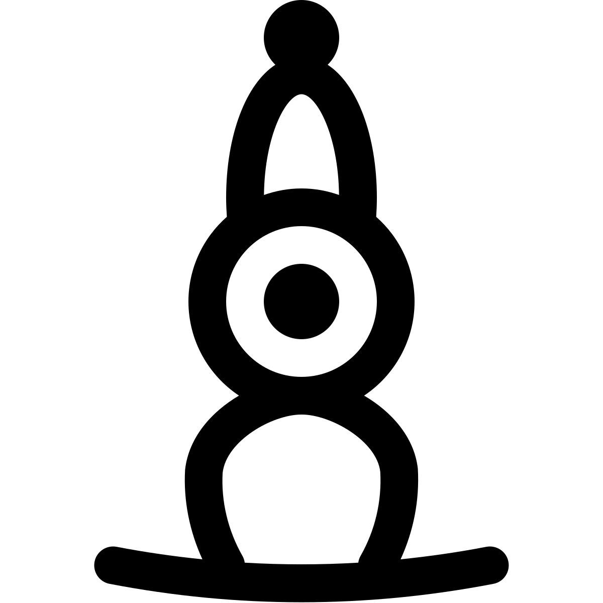 puffy outline style beer pump icon