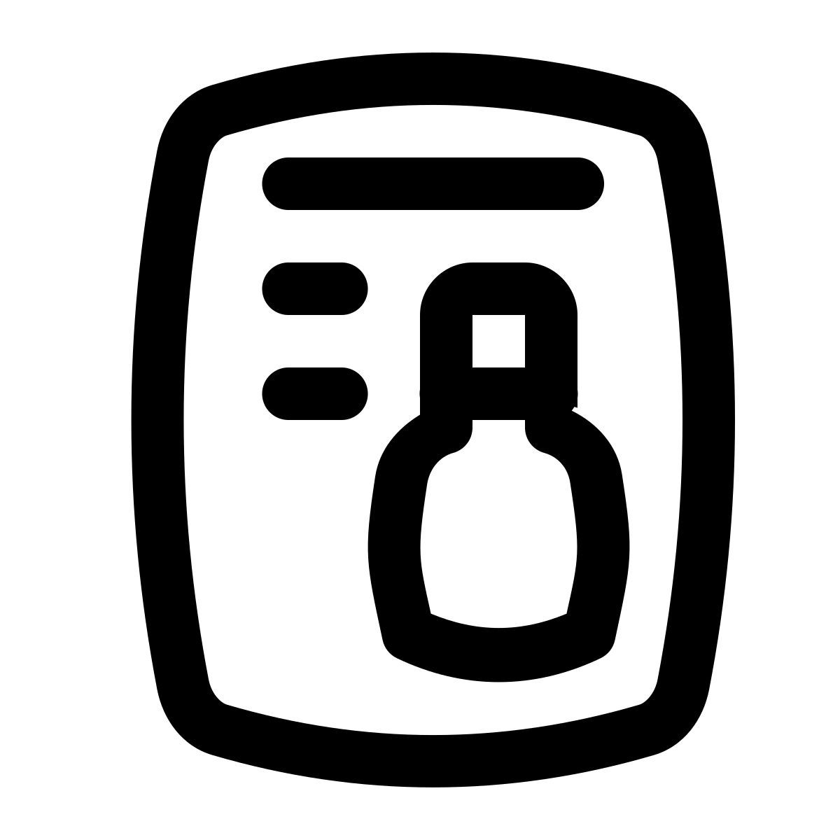 puffy outline style 啤酒食谱 icon