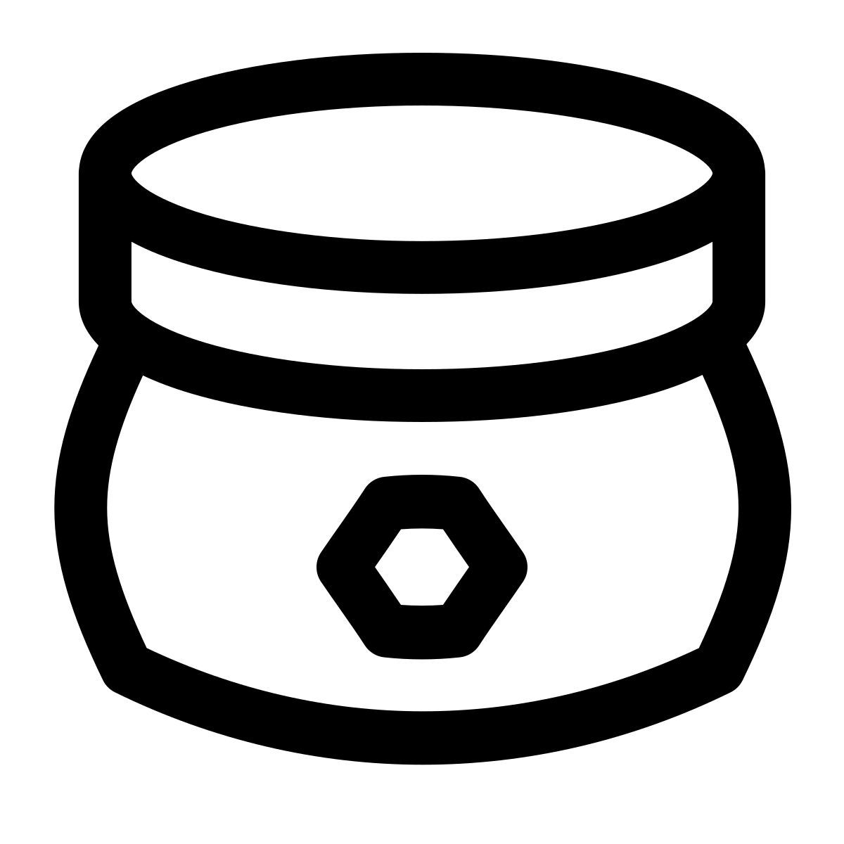 puffy outline style 蜜蝋 icon