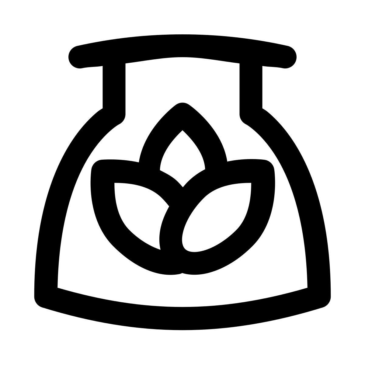 puffy outline style 生物质能 icon